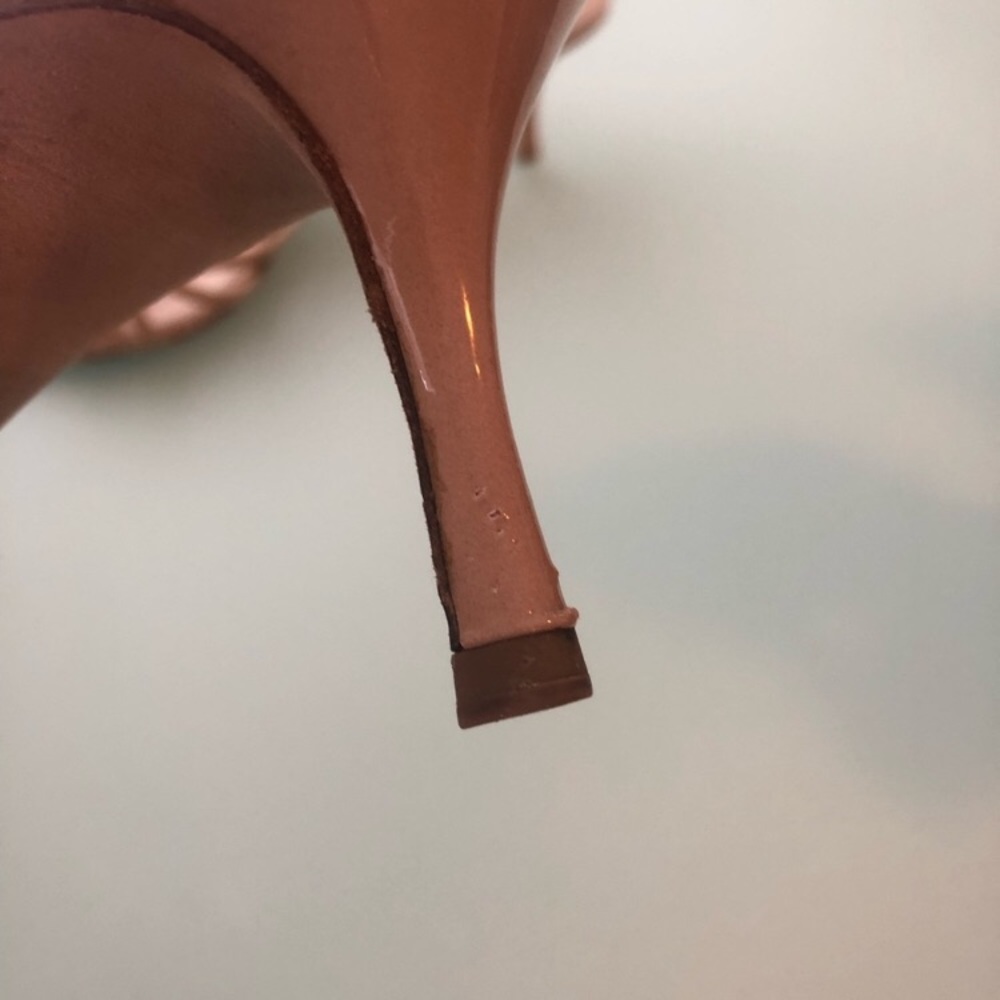 🔥🔥Jimmy Choo Tan Leather Mule Kitten Heel Sandals🔥🔥 - Picture 6 of 8